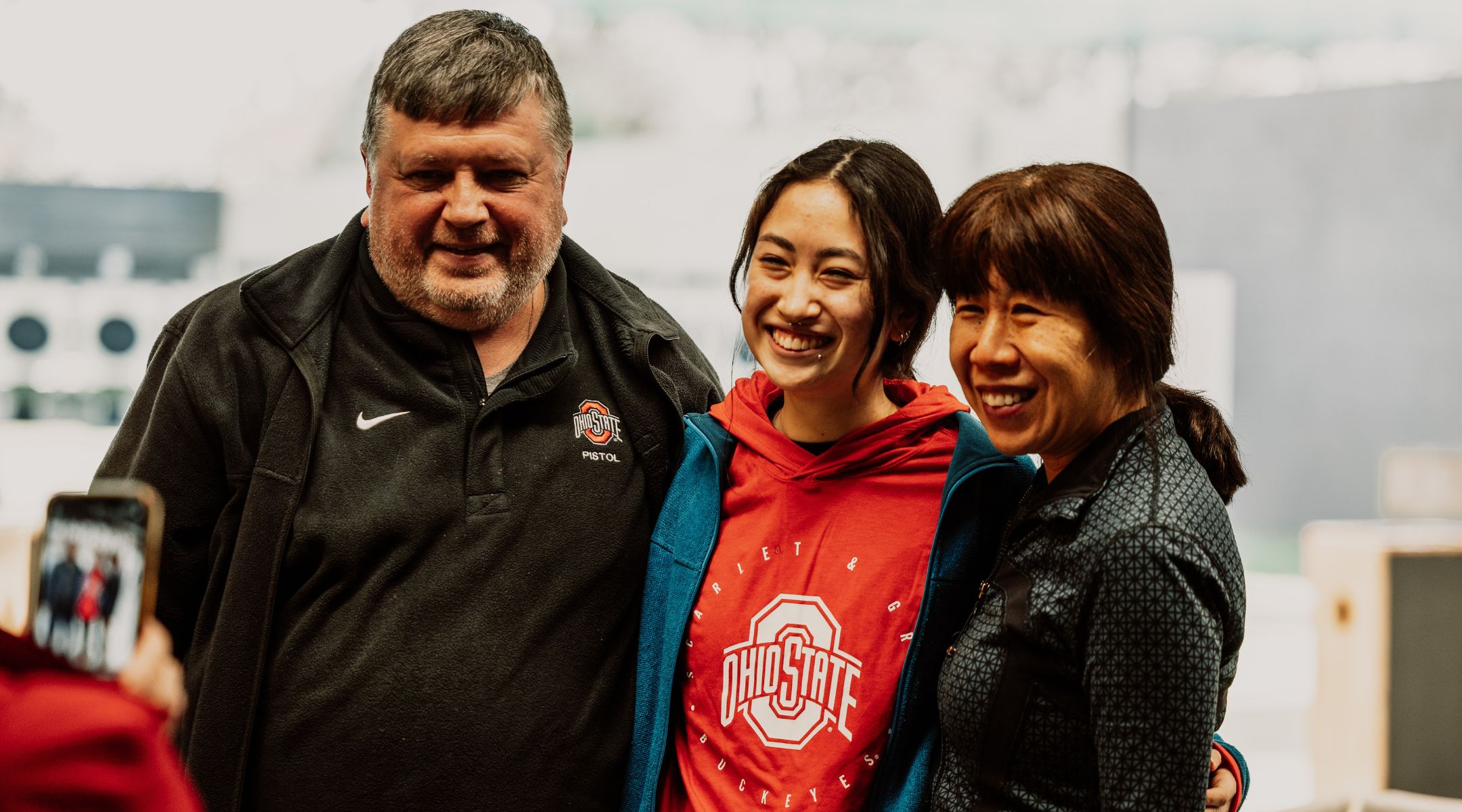 Ada Korkhin with her parents