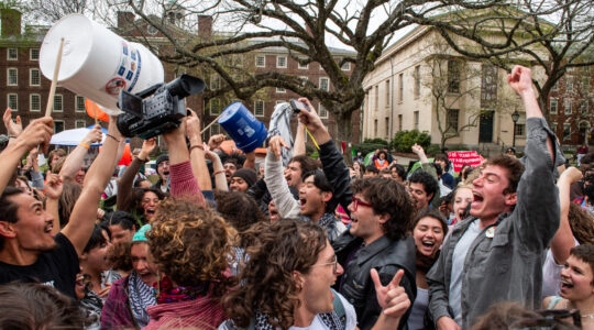 Student protesters celebrating